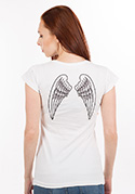 náhľad - Krídla biele dámske tričko