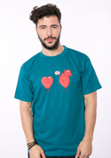 náhľad - Srdcová záležitosť modré pánske tričko