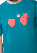 náhľad - Srdcová záležitosť modré pánske tričko