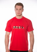 náhľad - Opica červené pánske tričko