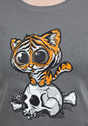 náhľad - Tigrík šedé dámske tričko