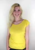 náhľad - Dámske tričko lodičkové žlté