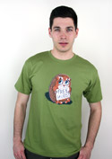náhľad - Objatie zadarmo zelené pánske tričko