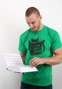 náhled - Povinná četba zelené pánske tričko