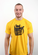 náhled - Povinná četba žlté pánske tričko