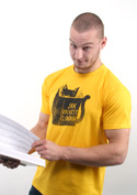 náhľad - Povinná četba žlté pánske tričko