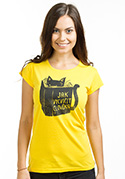 náhľad - Povinná četba žlté dámske tričko