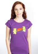 náhľad - Gumkáči fialové dámske tričko