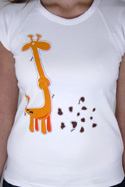 náhľad - Žirafa dámske tričko