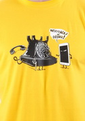 náhľad - Telefon v důchodu žlté pánske tričko