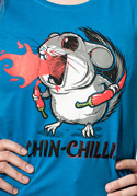 náhľad - Chinchilli modré dámske tričko