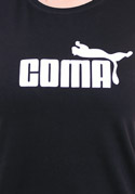 náhľad - Coma čierne dámske tričko