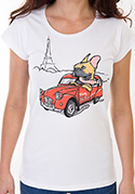 náhľad - Francúzsky buldoček dámske tričko