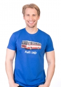 náhled - Full MHD modré pánske tričko