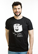 náhled - Prdel čierne pánske tričko