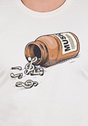 náhľad - Music pills krémové pánske tričko