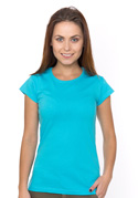 náhľad - Dámske tričko upnutejšie atol tyrkysové