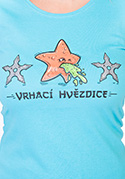 náhľad - Vrhací hvězdice dámske tričko