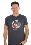 náhled - Italien šedé pánske tričko