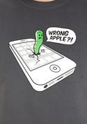 náhled - Wrong Apple šedé pánske tričko
