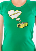 náhľad - Strúhadlo zelené dámske tričko