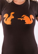 náhľad - Veveričky hnedé dámske tričko