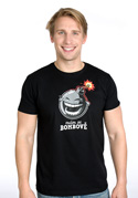 náhled - Mám se bombově čierne pánske tričko