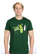 náhľad - Fucking Robots zelené pánske tričko