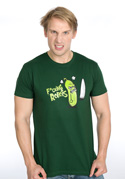 náhľad - Fucking Robots zelené pánske tričko