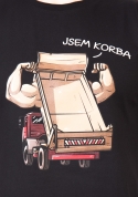 náhľad - Korba čierne pánske tričko
