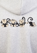 náhľad - Opica pánska mikina – chrbát