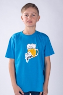náhled - Malý pívo modré detské tričko