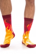 náhľad - Nohy v plameňoch ponožky