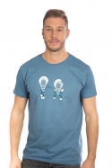 náhled - Prdlá modré pánske tričko
