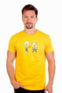 náhled - Prdlá žlté pánske tričko