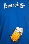 náhled - Beercing modré pánske tričko