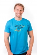 náhled - Melouny modré pánske tričko