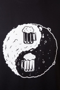 náhled - Jing Jang pivo čierne pánske tričko
