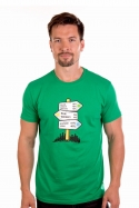 náhľad - Rozcestník zelené pánske tričko