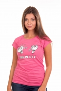 náhľad - Kozy ružové dámske tričko
