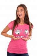 náhľad - Kozy ružové dámske tričko