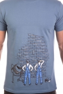 náhled - Zedníci modré pánske tričko