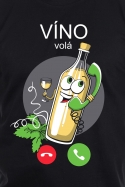 náhľad - Biele víno volá pánske tričko
