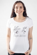 náhled - Kozy biele dámske tričko