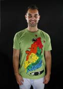 náhľad - Color Smoke zelené pánske tričko