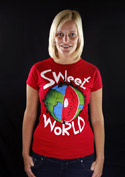náhľad - Sweet World červené dámske tričko