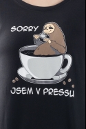 náhľad - V pressu čierne dámske tričko 