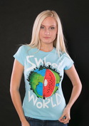 náhľad - Sweet World modré dámske tričko