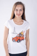 náhled - Francúzsky buldoček dámske tričko 