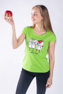 náhľad - Jablka v županu dámske tričko 